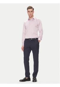 Calvin Klein Koszula LV019EU035 Różowy Slim Fit. Kolor: różowy. Materiał: bawełna #5