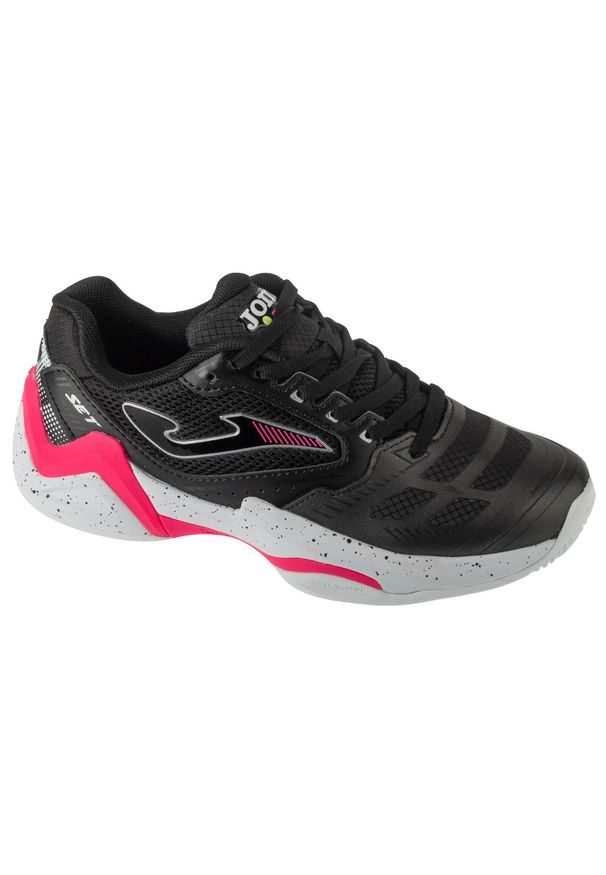 Joma - Buty do tenisa damskie, Set Lady 25 TSELW. Kolor: czarny. Sport: tenis