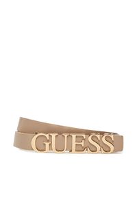 Guess Pasek Damski BW9257 P5320 Beżowy. Kolor: beżowy. Materiał: skóra #1