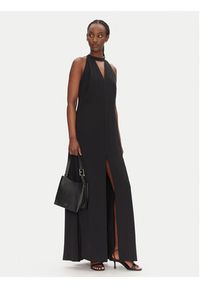 ACCESS FASHION Sukienka wieczorowa 53-3388-145 Czarny Regular Fit. Kolor: czarny. Materiał: syntetyk. Styl: wizytowy