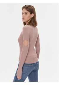 Pinko Sweter Tricheco 102019 A18M Różowy Regular Fit. Kolor: różowy. Materiał: wełna