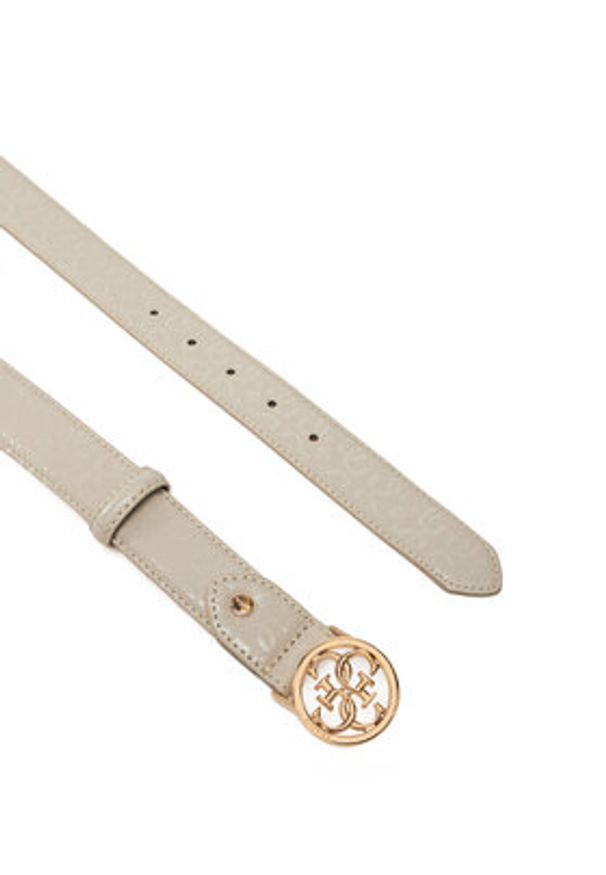 Guess Pasek Damski BW9225 P5230 Beżowy. Kolor: beżowy. Materiał: skóra