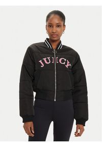 Juicy Couture Kurtka bomber Kelsey JCOIJ224557 Czarny Regular Fit. Kolor: czarny. Materiał: syntetyk