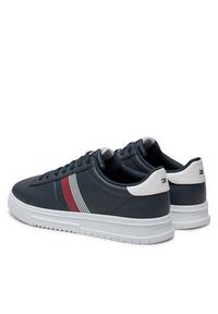 TOMMY HILFIGER - Tommy Hilfiger Sneakersy Supercup Lth Seasonal FM0FM05129 Granatowy. Kolor: niebieski. Materiał: skóra #2