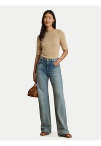 Lauren Ralph Lauren - LAUREN RALPH LAUREN Bluzka Judy 200P13919003 Beżowy Regular Fit. Kolor: beżowy. Materiał: bawełna #7