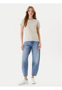 United Colors of Benetton - United Colors Of Benetton T-Shirt 3GA2E16A0 Beżowy Regular Fit. Kolor: beżowy. Materiał: bawełna #3