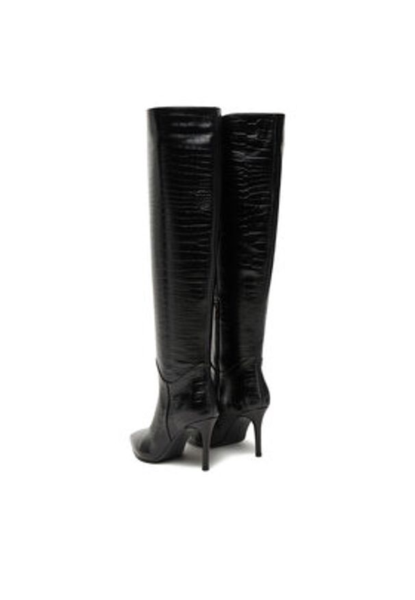 Eva Minge Kozaki EO-ELIA-GLC1014-19.5-361-4 Czarny. Kolor: czarny. Materiał: skóra