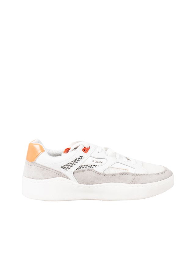 Geox Sneakersy "Colbyn A" | U947XB 04322 | Mężczyzna | Biały, Szary. Kolor: szary, wielokolorowy, biały. Materiał: materiał, skóra