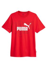 Koszulka fitness męska Puma Graphics No. 1 Logo Tee. Kolor: czerwony. Sport: fitness #1