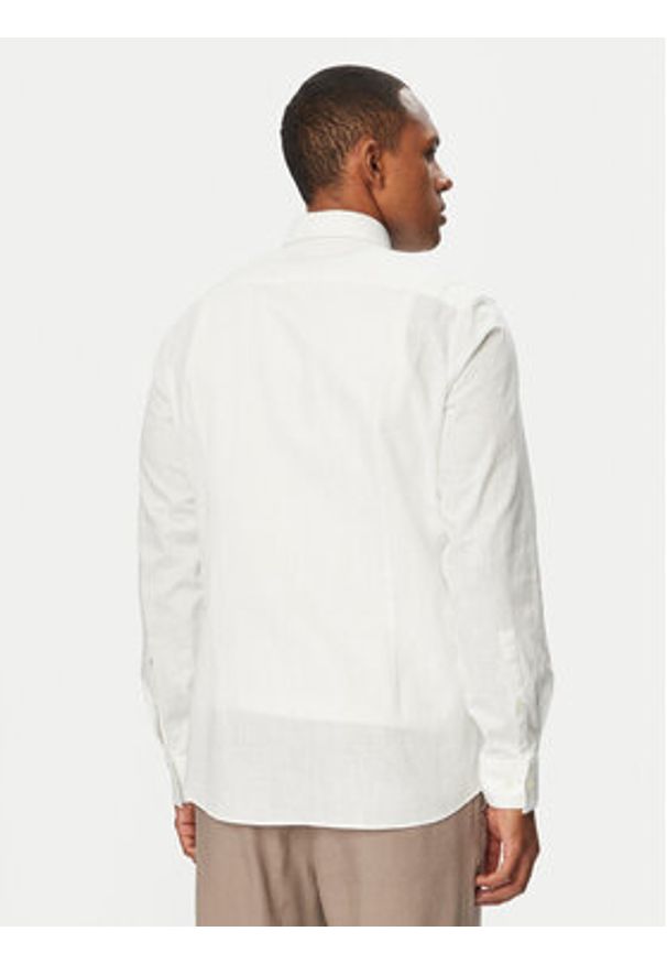 Hugo - HUGO Koszula Kason 50539775 Biały Slim Fit. Kolor: biały. Materiał: bawełna