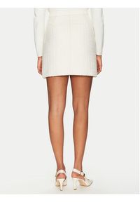 Morgan Spódnica mini 251-JABI Écru Slim Fit. Materiał: syntetyk