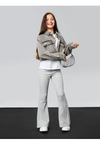 Sinsay - Spodnie dzwony - szary. Kolor: szary #1