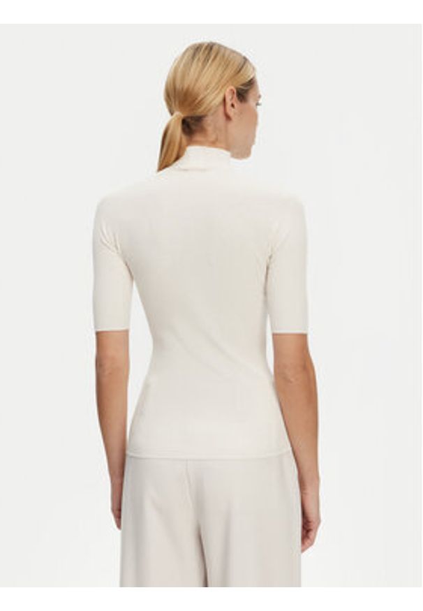 Kontatto Sweter 3M0530C Écru Regular Fit. Materiał: wiskoza