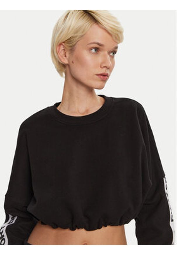 DKNY Sport Spodnie dresowe DP4P3462 Czarny Regular Fit. Kolor: czarny. Materiał: syntetyk, bawełna