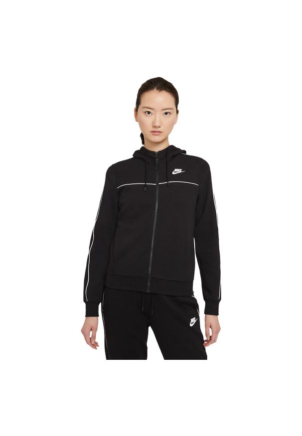 Bluza damska Nike Sportswear Millenium Fleece CZ8338. Typ kołnierza: kaptur. Materiał: materiał, poliester, bawełna. Wzór: gładki, ze splotem