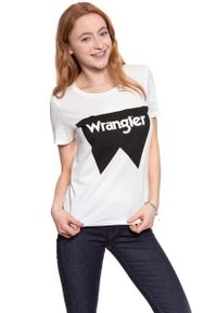 Wrangler - WRANGLER T SHIRT DAMSKI FESTIVAL TEE OFFWHITE W7016EV02 #4