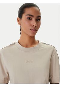 Guess T-Shirt V3RI08 I3Z14 Beżowy Regular Fit. Kolor: beżowy. Materiał: bawełna #4