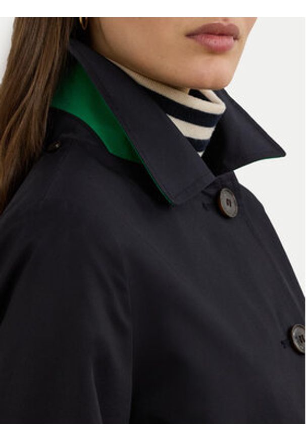 Lauren Ralph Lauren - LAUREN RALPH LAUREN Płaszcz przejściowy 297967121005 Granatowy Straight Fit. Kolor: niebieski. Materiał: bawełna, syntetyk