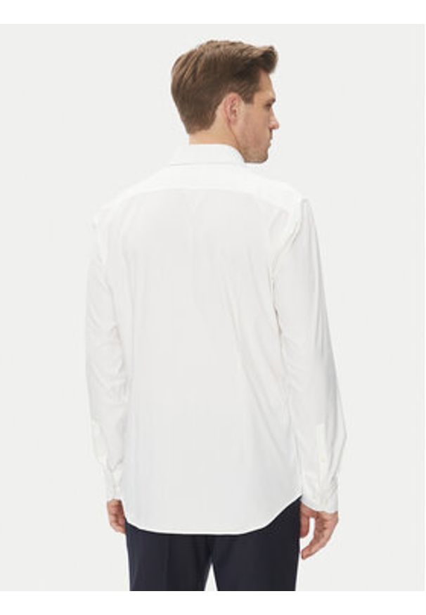 BOSS Koszula P-Hank 50503356 Biały Slim Fit. Kolor: biały. Materiał: syntetyk