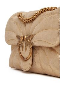 Pinko - PINKO Torebka Love Puff Mini Cl PE 25 PLTT 100039 A27F Złoty. Kolor: złoty. Materiał: skórzane, zamszowe #5