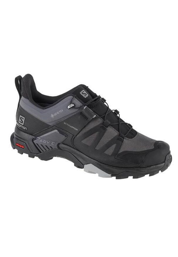 salomon - Buty trekkingowe męskie Salomon X Ultra 4. Kolor: wielokolorowy, czarny, szary. Materiał: tkanina, materiał. Szerokość cholewki: normalna. Technologia: Gore-Tex