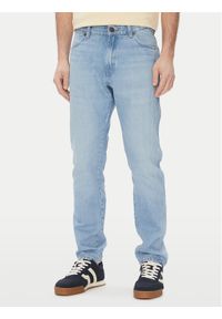 Wrangler Jeansy River 112362465 Niebieski Tapered Fit. Kolor: niebieski
