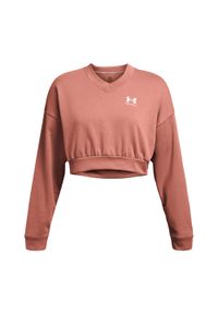 Bluza treningowa damska Under Armour Rival Terry Os Crop Crew. Kolor: różowy