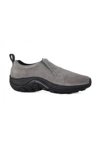 Buty do chodzenia męskie Merrell Jungle Moc. Zapięcie: bez zapięcia. Kolor: szary. Materiał: guma, materiał, syntetyk. Szerokość cholewki: normalna. Sport: turystyka piesza