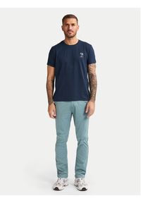 Petrol Industries T-Shirt M-1050-TSR644 Granatowy Regular Fit. Kolor: niebieski. Materiał: bawełna