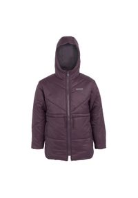 Regatta - Kurtka Dziecięca Rurie Padded Jacket. Kolor: fioletowy. Materiał: puch. Styl: sportowy