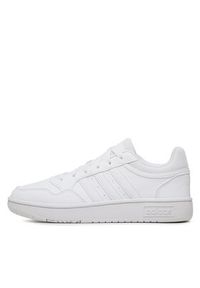 Adidas - adidas Buty Hoops GW0433 Biały. Kolor: biały. Materiał: materiał