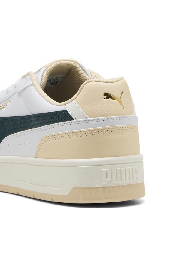 Puma - Sneakersy unisex Court Classico PUMA. Kolor: biały, beżowy, wielokolorowy, zielony. Sport: turystyka piesza