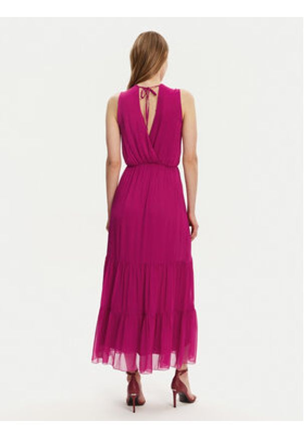 Haveone Sukienka letnia AFF-N005 Różowy Loose Fit. Kolor: różowy. Materiał: wiskoza. Sezon: lato