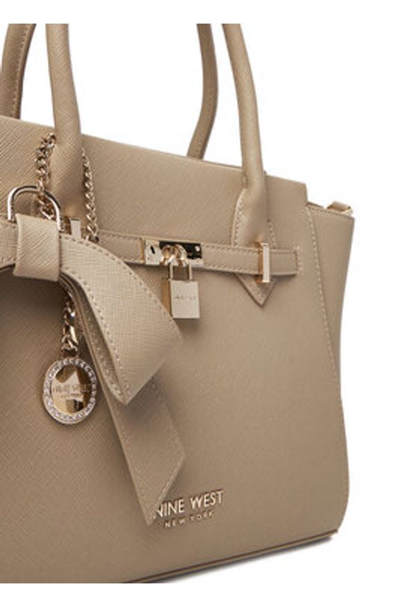 Nine West Torebka CEO-Chelsea-Charm-II-LX10185 Beżowy. Kolor: beżowy