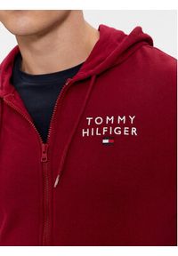 TOMMY HILFIGER - Tommy Hilfiger Bluza UM0UM03133 Czerwony Regular Fit. Kolor: czerwony. Materiał: bawełna #4