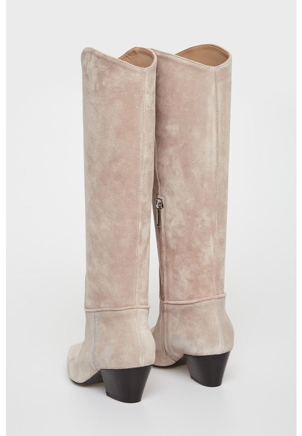 Kowbojki damskie skórzane PESERICO. Materiał: skóra