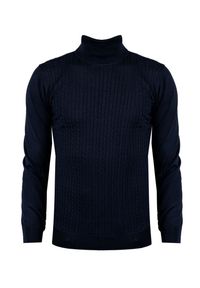 Xagon Man Sweter | A22081 K1 103G | Mężczyzna | Granatowy. Okazja: na co dzień. Typ kołnierza: golf. Kolor: niebieski. Materiał: wełna, akryl. Styl: casual #4