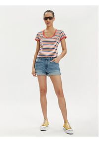 Wrangler Szorty jeansowe 112351036 Niebieski Boyfriend Fit. Kolor: niebieski. Materiał: bawełna #3