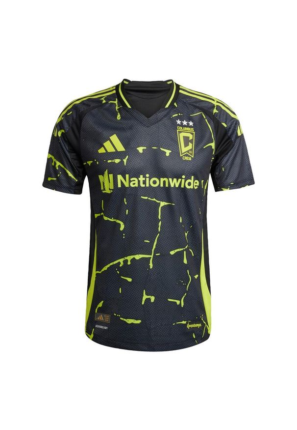 Adidas - Koszulka Columbus Crew 25/26 Away Authentic. Kolor: czarny. Materiał: materiał