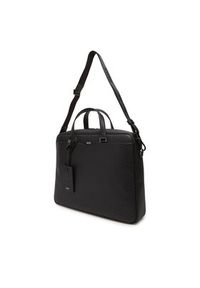 BOSS Torba na laptopa 50542235 Czarny. Kolor: czarny. Materiał: skóra #3