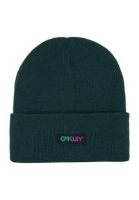 Czapka zimowa damska Oakley B1B Gradient Patch Beanie. Kolor: zielony. Wzór: gradientowy. Sezon: zima