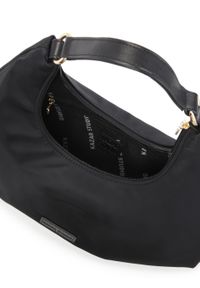Kazar - Czarna torebka na ramię w kształcie półksiężyca. Kolor: czarny. Styl: wizytowy, biznesowy. Rodzaj torebki: na ramię #3