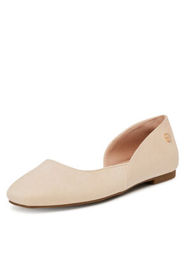 DeeZee Baleriny 9-830-B Beżowy. Kolor: beżowy. Materiał: materiał