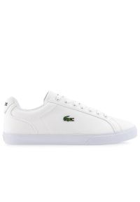 Buty Lacoste Lerond Pro BL 123 1 CMA 745CMA0054-21G - białe. Zapięcie: sznurówki. Kolor: biały. Materiał: materiał, guma. Szerokość cholewki: normalna. Sport: tenis