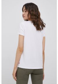 Levi's® - Levi's t-shirt bawełniany kolor biały. Okazja: na spotkanie biznesowe, na co dzień. Kolor: biały. Materiał: bawełna. Wzór: nadruk. Styl: biznesowy, casual #2