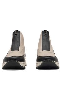 Rieker Botki N6352-60 Beżowy. Kolor: beżowy. Materiał: materiał #5