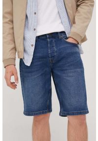 Only & Sons szorty jeansowe męskie kolor granatowy. Okazja: na co dzień. Kolor: niebieski. Materiał: jeans. Styl: casual #3