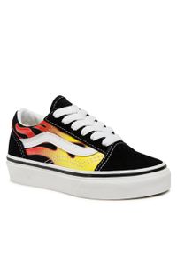 Tenisówki Vans Old Skool VN0A5AOAXEY1 (Flame) Black/True White. Kolor: czarny. Materiał: materiał. Model: Vans Old Skool #1