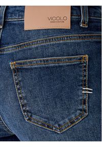 ViCOLO Jeansy DF5076 Niebieski Wide Leg. Kolor: niebieski #4