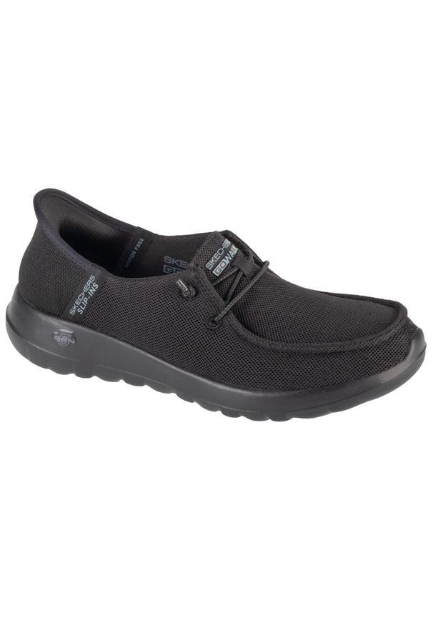 skechers - Buty sportowe Sneakersy damskie, Slip-Ins Go Walk Joy - Idalis. Kolor: czarny. Sport: turystyka piesza